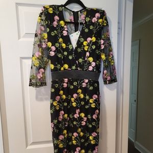 Zhivago garden midi dress